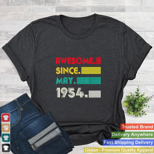 Awesome Since May 1954 67th Birthday 67Years Old Boy shirt