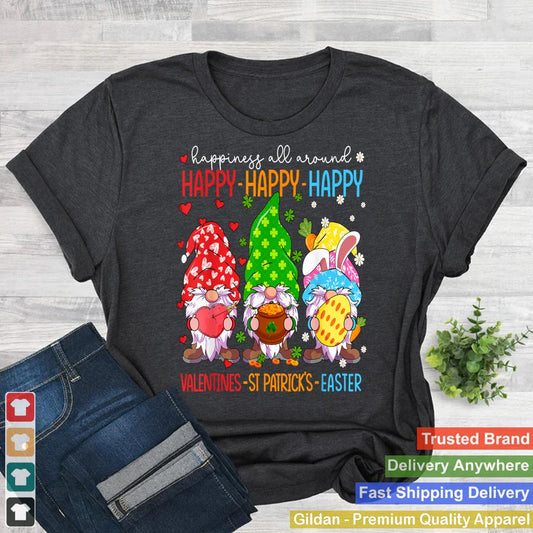 Happy Valentines St Patrick Easter Happy Holiday Gnome Funny