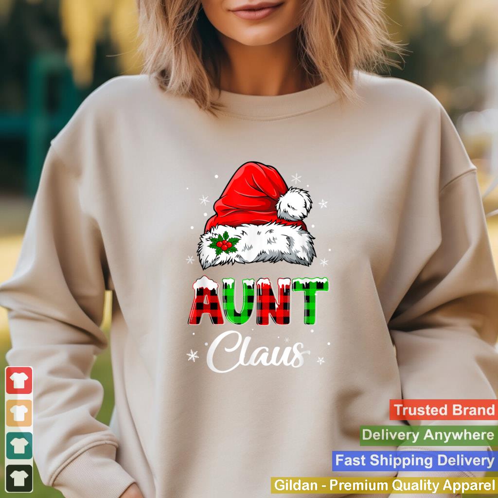 Aunt Claus Shirt Funny Christmas Pajama Family Matching Xmas T Shirt