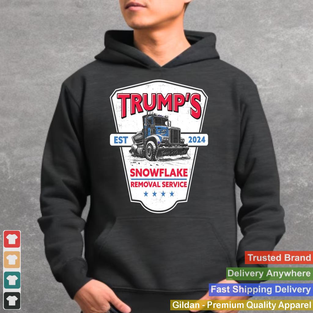 Trump's Snowflake Removal Service Funny Trump 2024 Long Sleeve