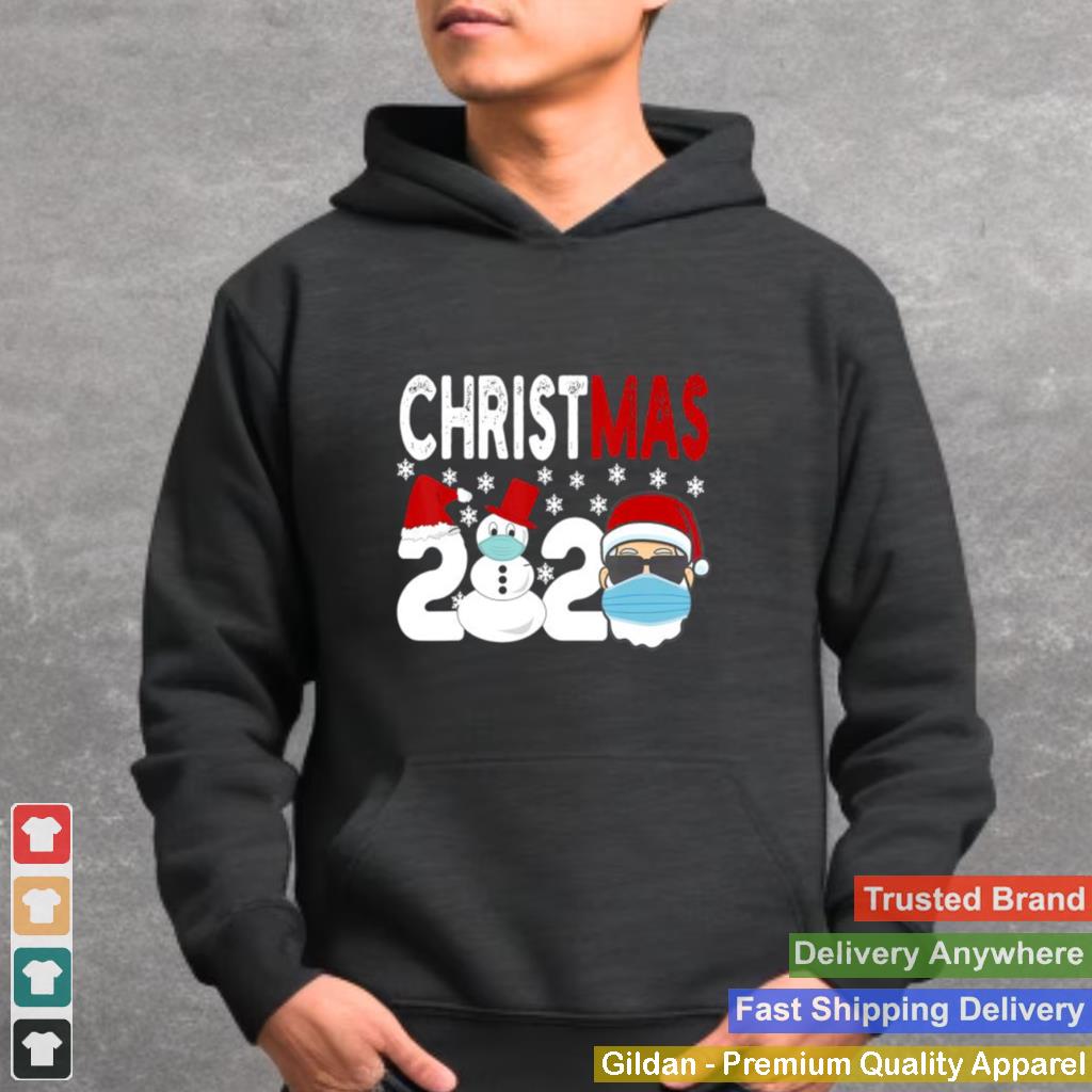 2020 Christmas Santa wearing Face Mask shirt