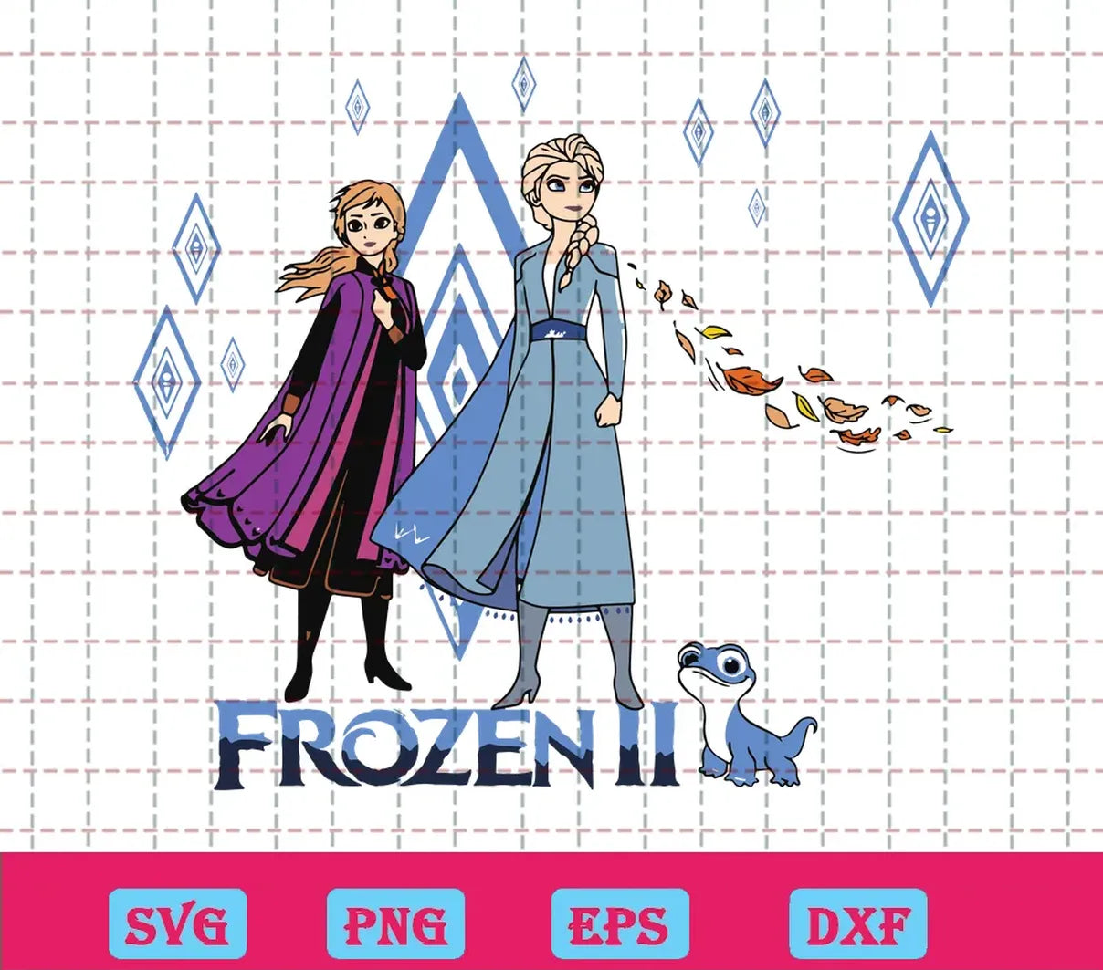 Frozen 2 Anna, Elsa, Bruni Svg Free