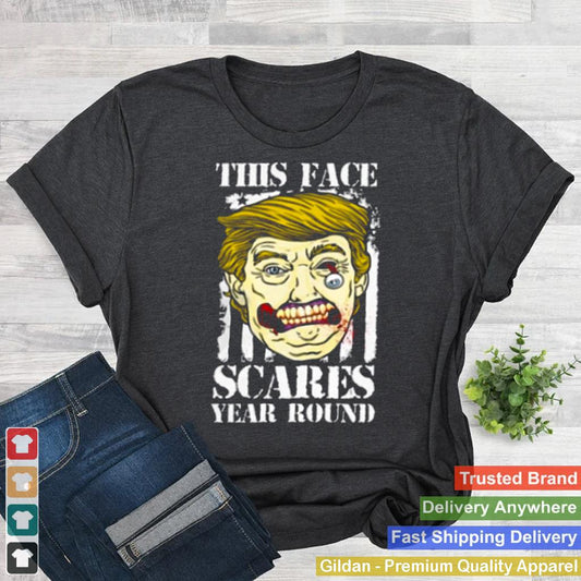 Anti-Trump-Zombie-Political-Halloween-American-Flag-Funny-Trump-Halloween-T-Shirt