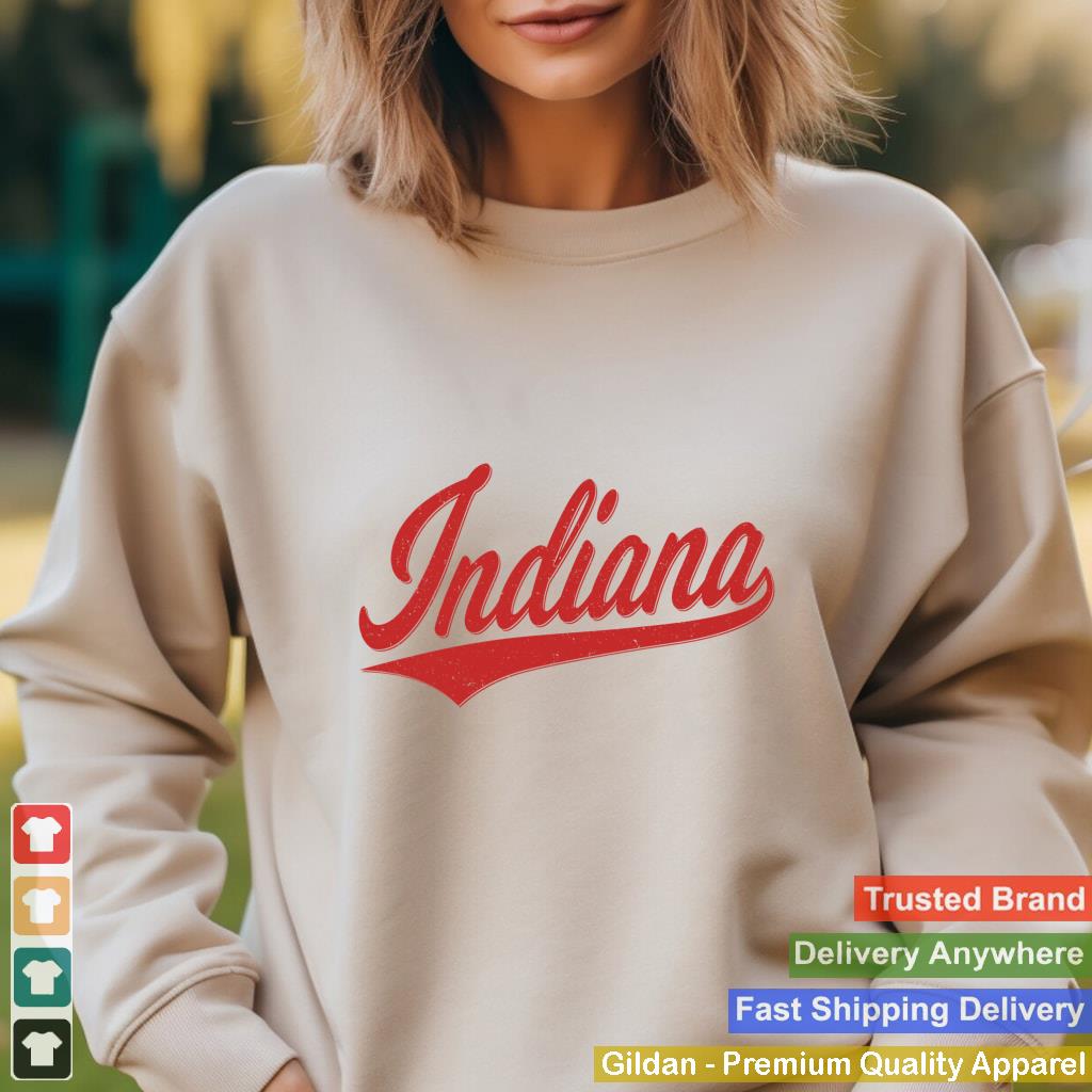 INDIANA VARSITY SCRIPT RETRO VINTAGE SPORTS STYLE