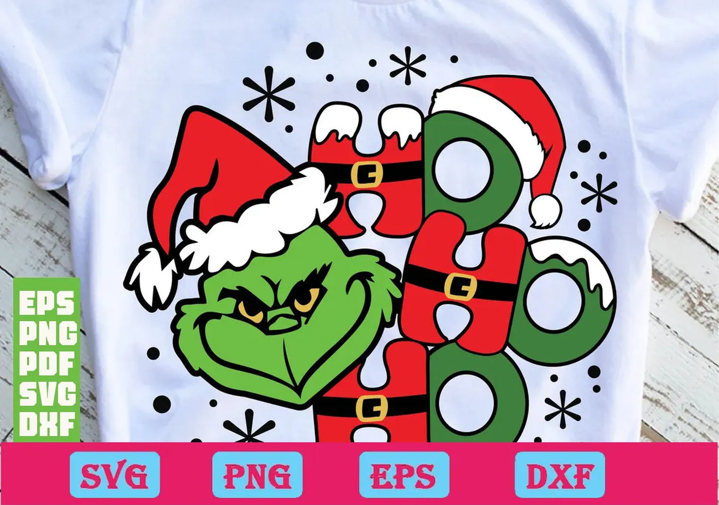 Ho Ho Ho grinch Christmas svg