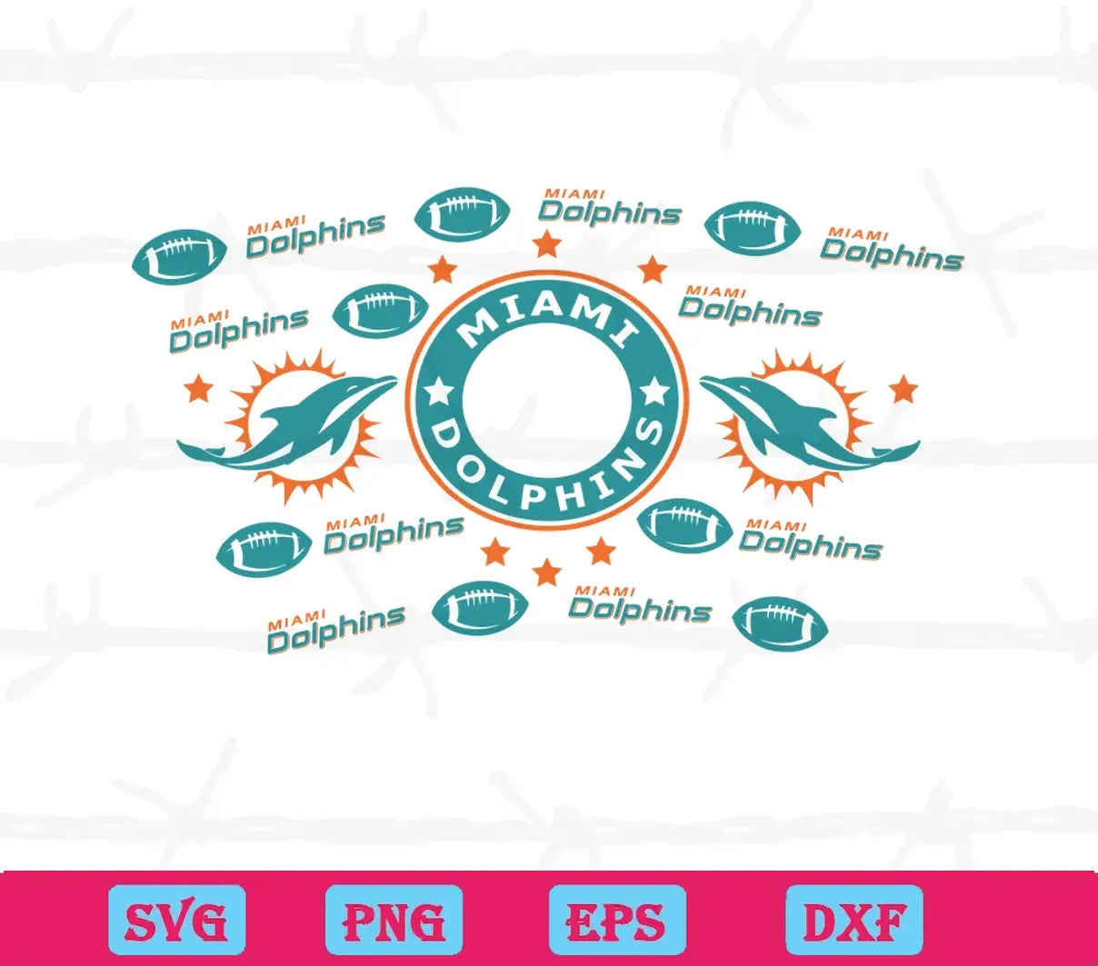 Miami Dolphins Starbucks Wrap, Downloadable Files