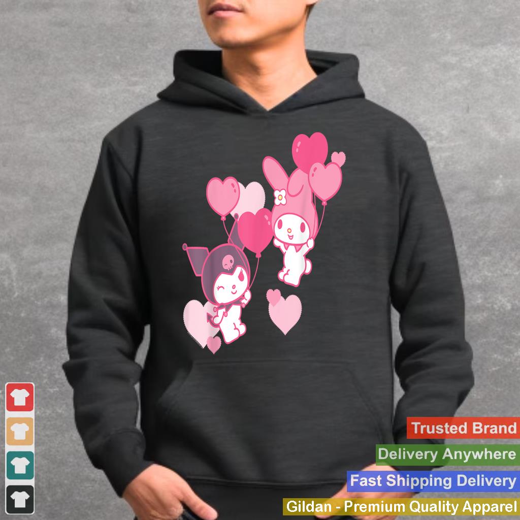 My Melody and Kuromi Valentine's Day Hearts Tee Shirt