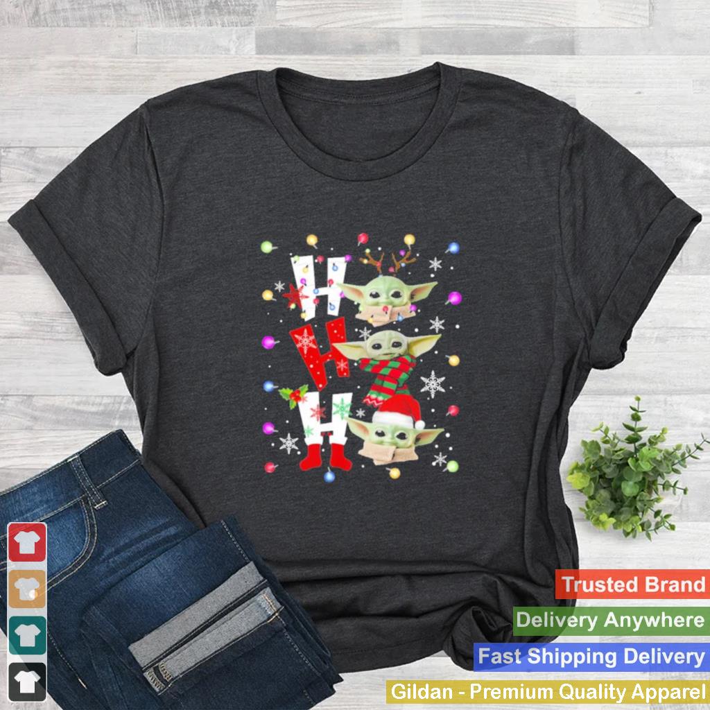 baby yoda ho ho ho christmas tshirt