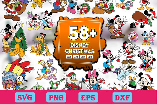 58 Disney Christmas Svg