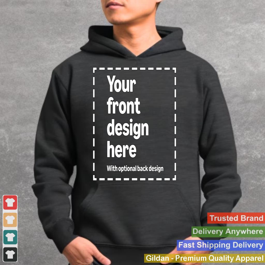 Custom Front & Back Print Hoodie with Your Image for Men and Women by Modify by Amazon Merch on Demand