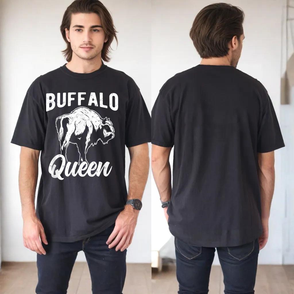 Vintage American Bison Silhouette Buffalo Design For Women