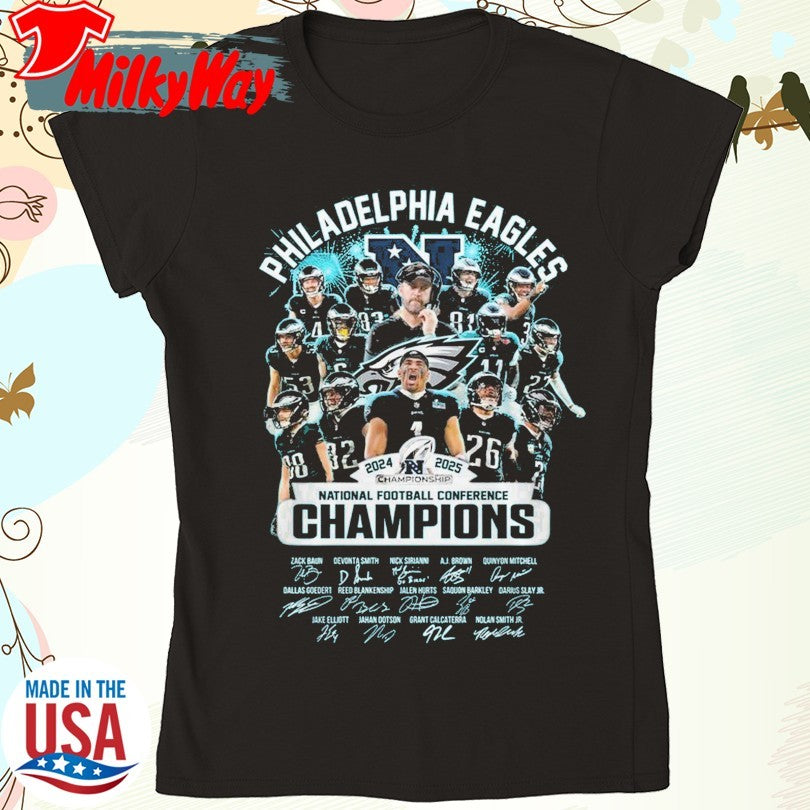 Official Eagles 2024 2025 National Football Conference Champions shirt