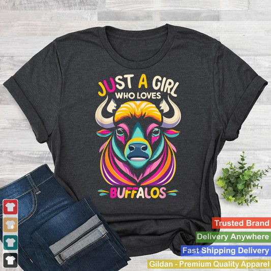 Just A Girl Who Loves Buffalos Animal Bison Buffalo Lover_10