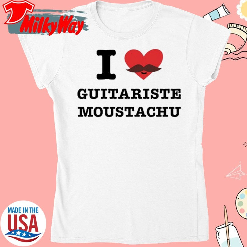 Official Paramore I Love Guitariste Moustachu Shirt