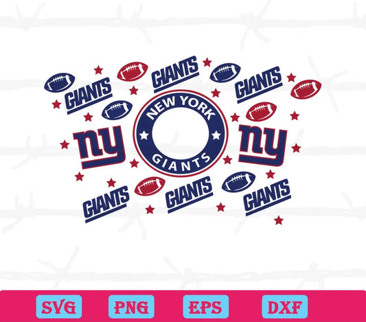 New York Giants Starbucks Wrap, Graphic Design