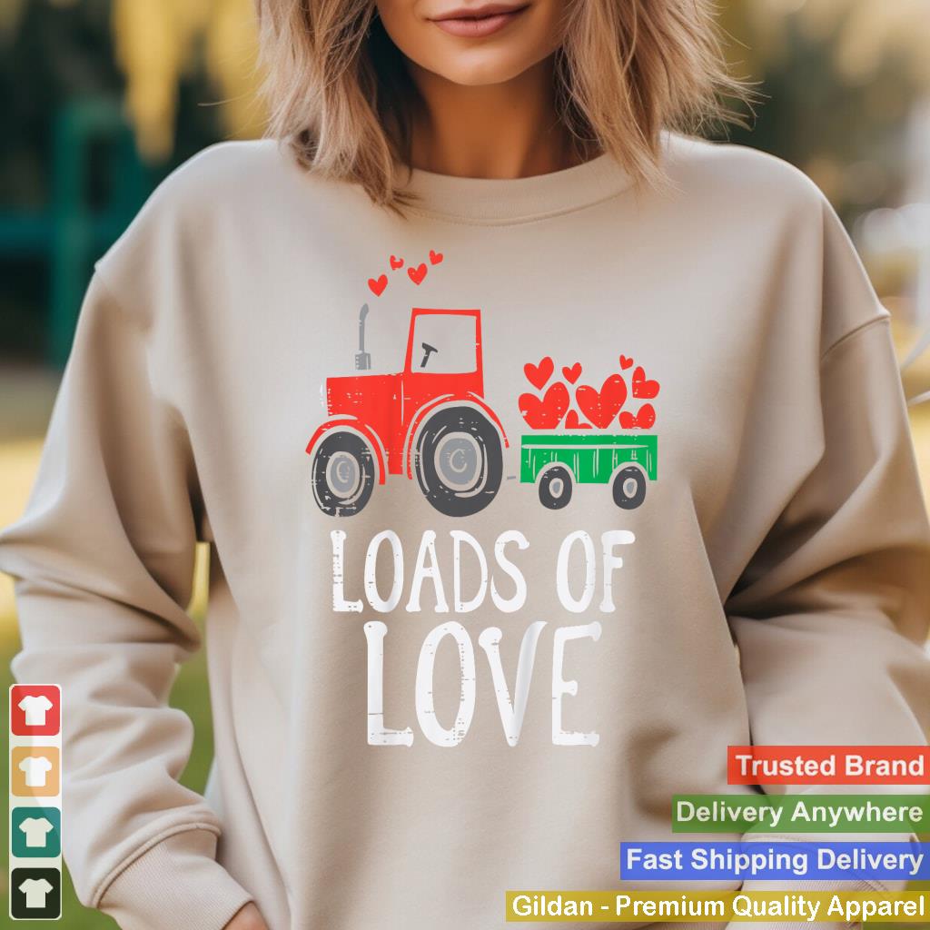 Loads Of Love Tractor Cute Valentines Day Truck Toddler Boys