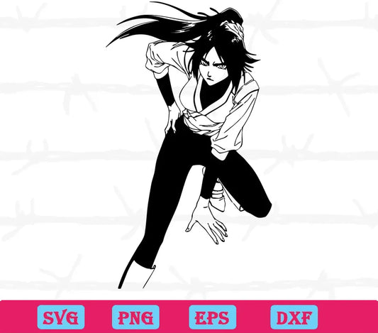 Yoruichi Shihouin Bleach Character, Cutting File Svg