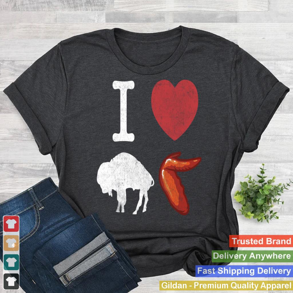 I Love Buffalo Wings Shirt - Chicken Wings Shirt