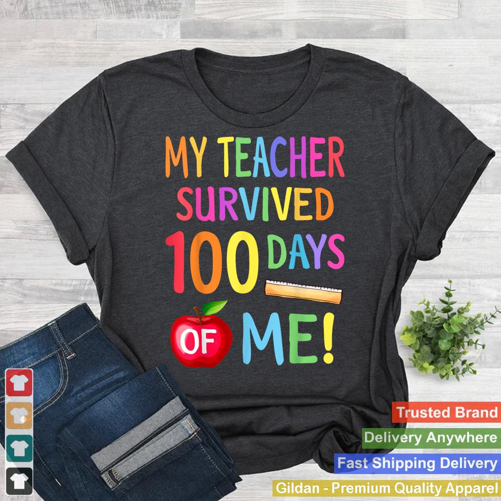 Funny School Boys Girls Kids Gift 100 Days Of School_2