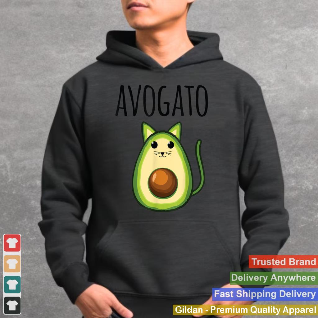 Avogato Women Funny Avocado Cat Vegetarian Vegan T Shirt B09W918DTG