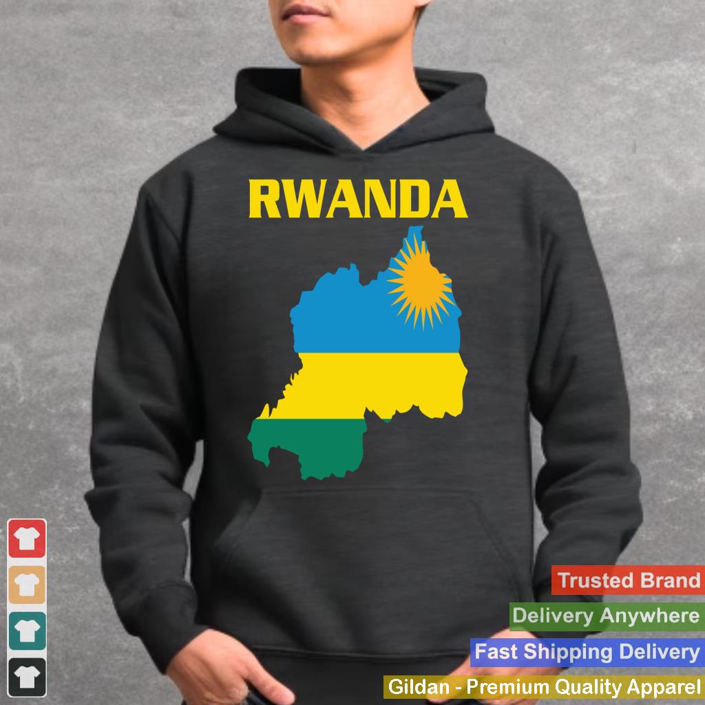 Rwanda Flag Country Shape, Rwandan Flag, Rwanda