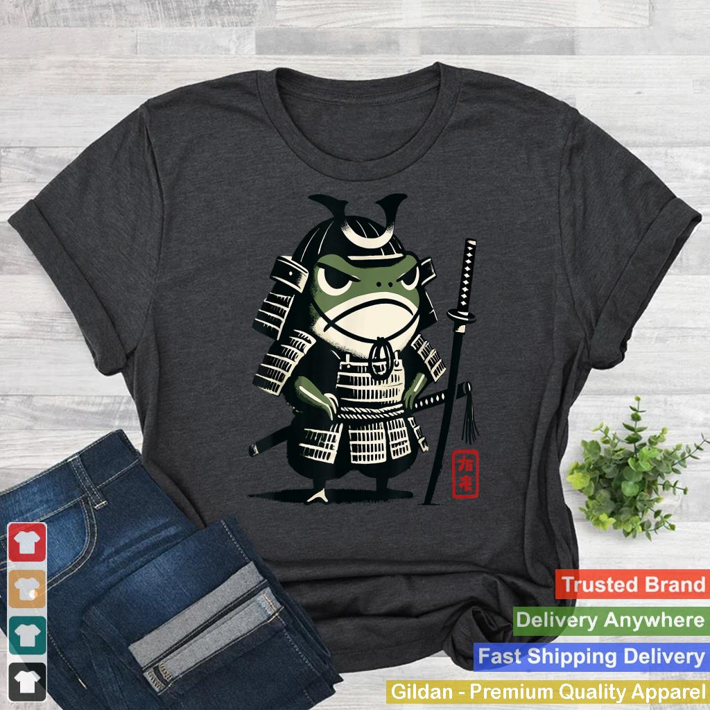 Samurai Grumpy Frog - Matsumoto Hoji Style