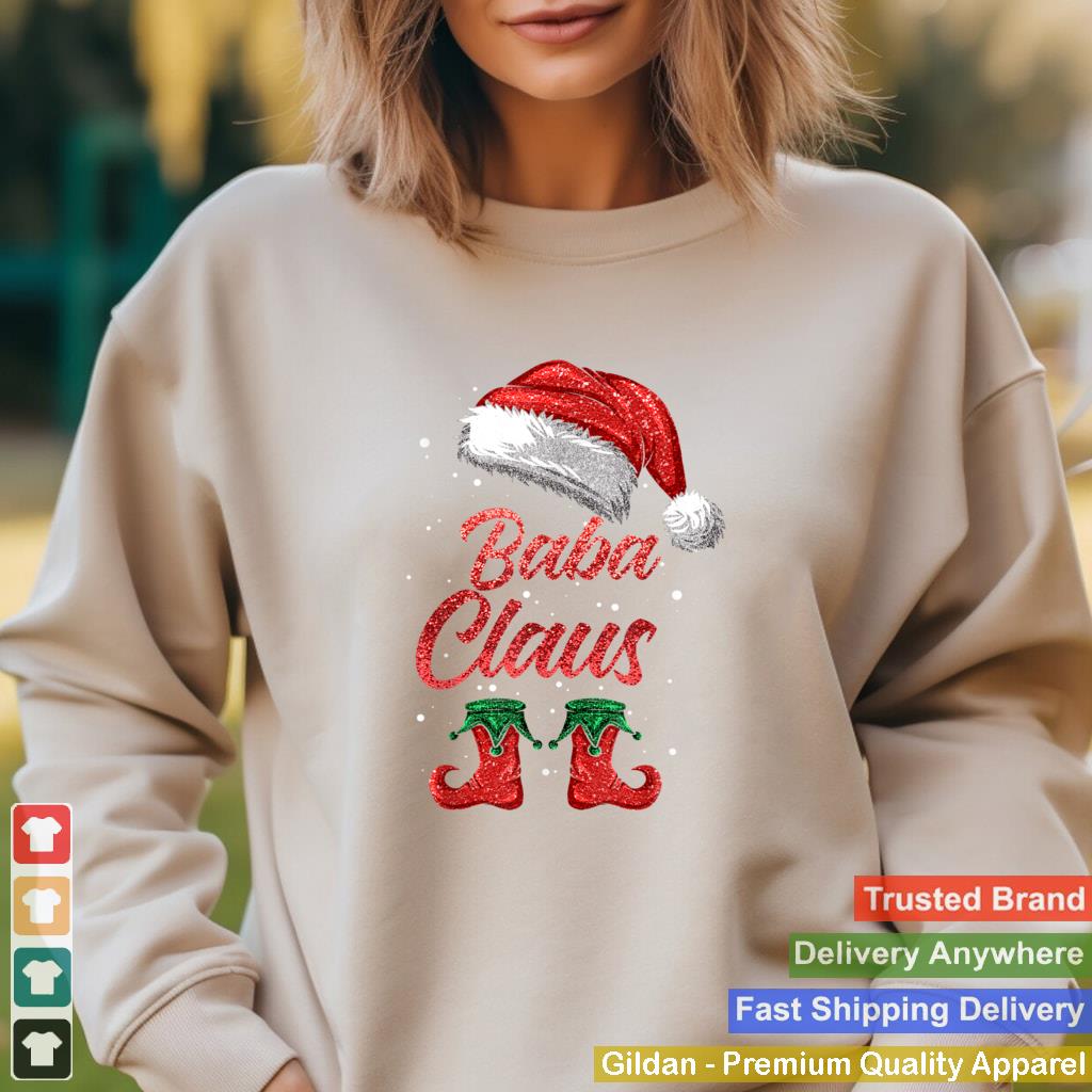 Baba Claus Matching Family Merry Christmas Santa Funny T Shirt