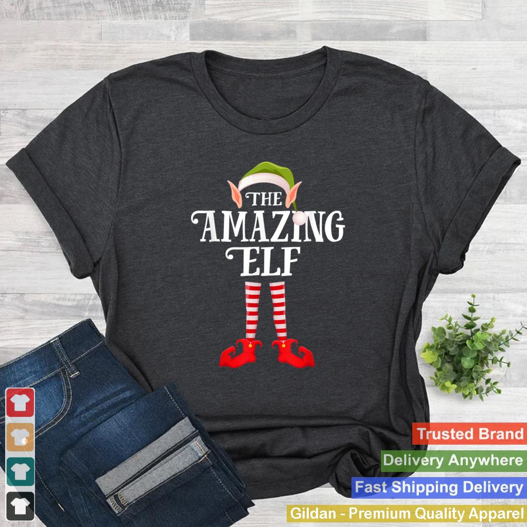 Amazing Elf Christmas Party Matching Family Group Pajama T Shirt