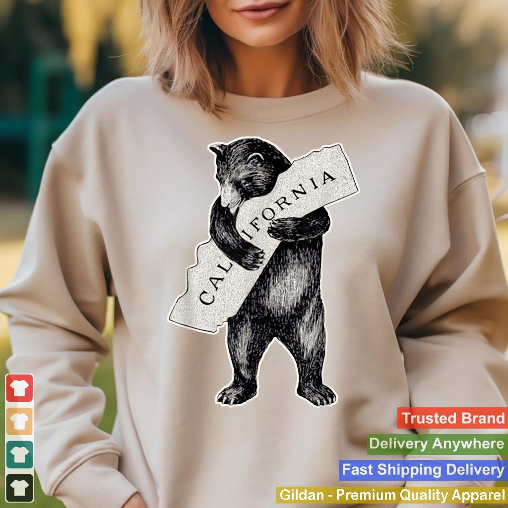 I Love California Shirt Art-Retro Vintage Cali Pride Bear