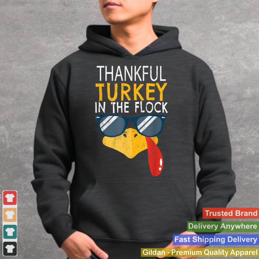 Autumn Fall Season Thankful Turkey Head Happy Thanksgiving T Shirt