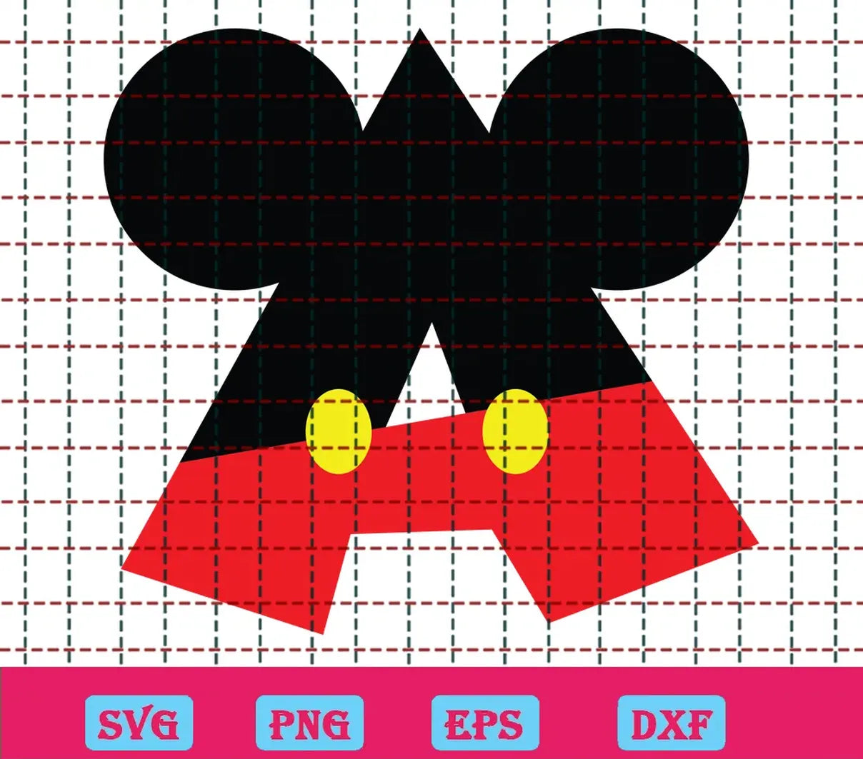 Micky Font SVG Free A SVG Free svg Files Disney