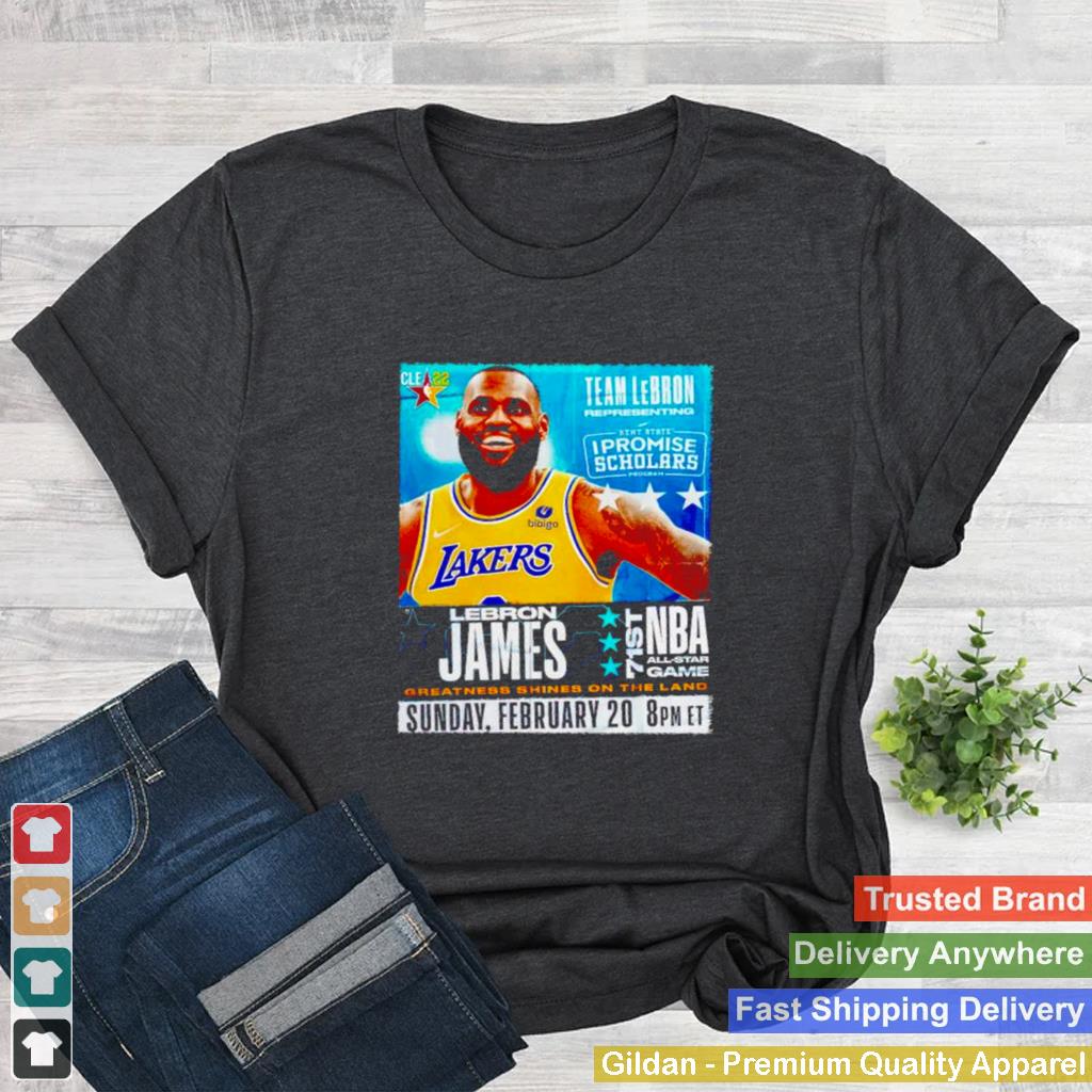 2022 LeBron James 71st NBA all star game shirt