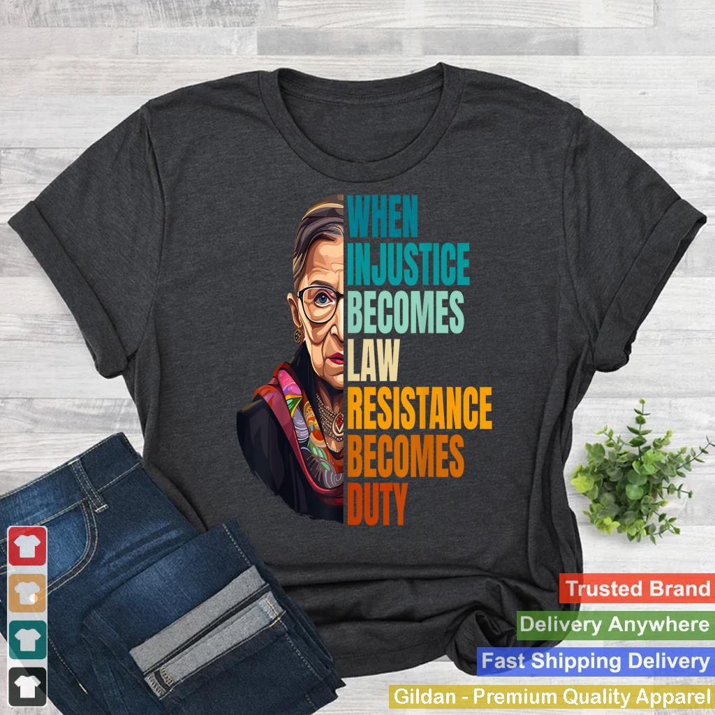 When Injustice Becomes Law Resistance Becomes Duty RBG Quote