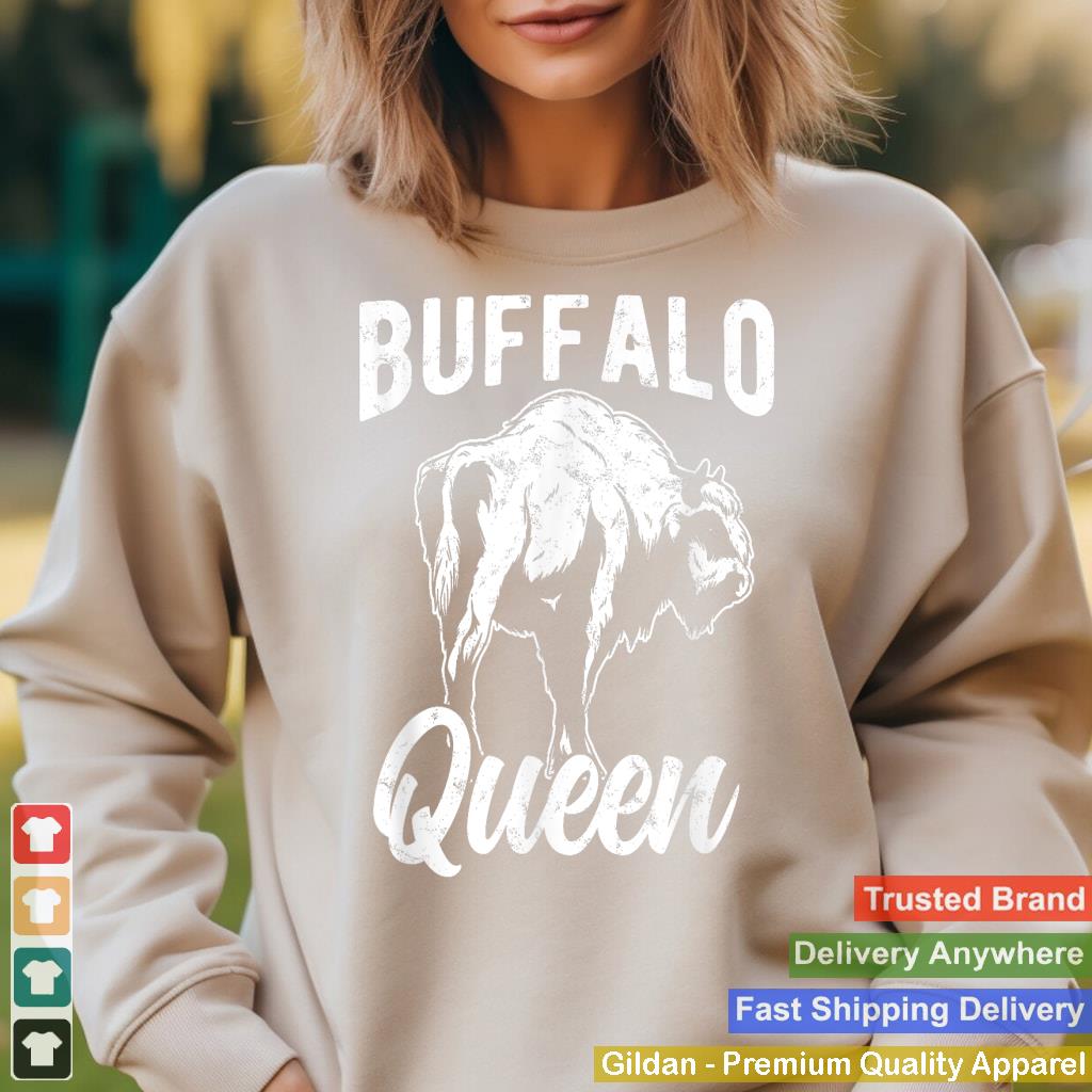 Vintage American Bison Silhouette Buffalo Design For Women