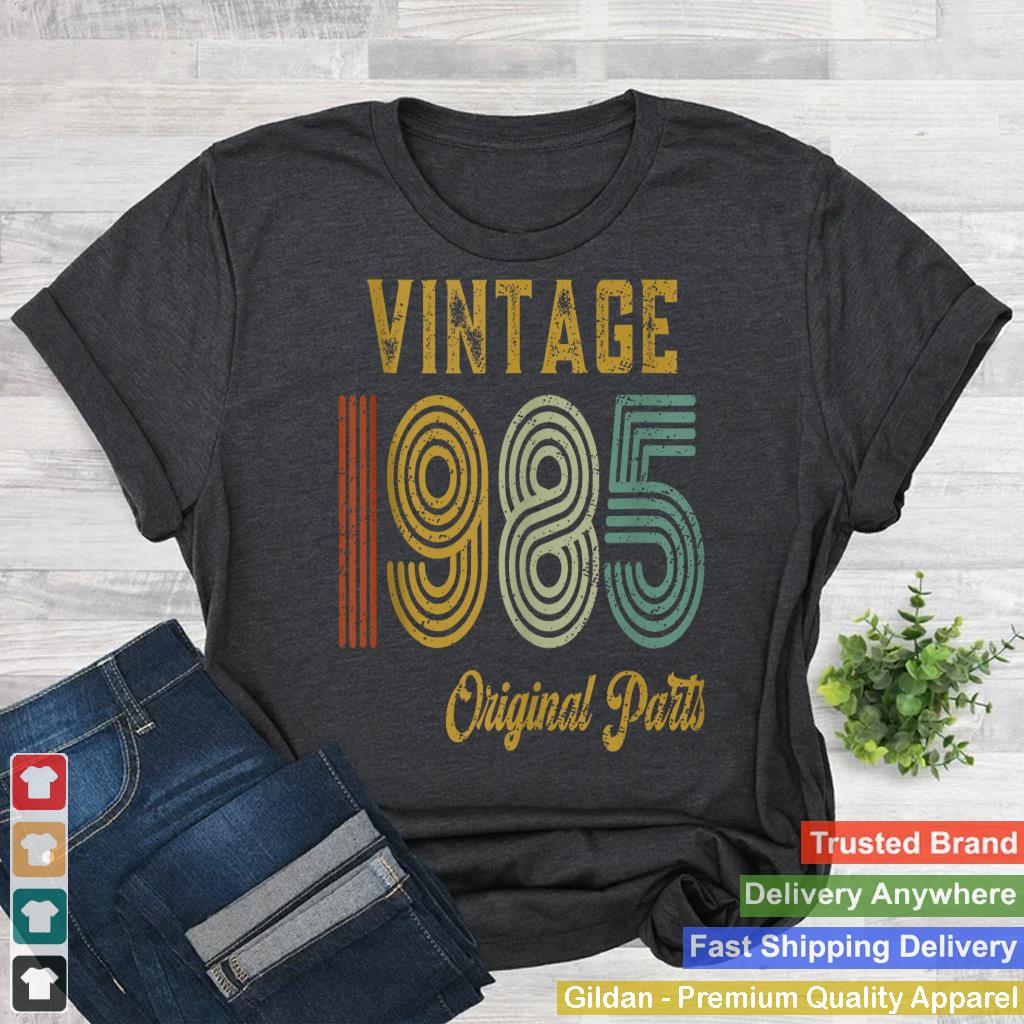 Vintage 1985 Original Parts Retro 40 Years Old Mens Womens Tank Top