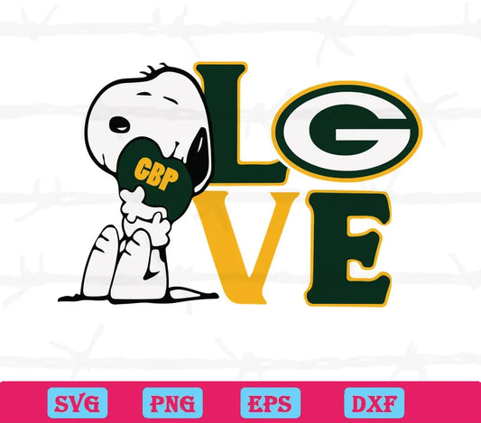 Snoopy Love Green Bay Packers, Downloadable Files