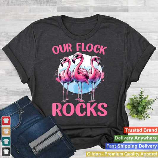 Our Flock Rocks Flamingos Lover Family Vacation Group