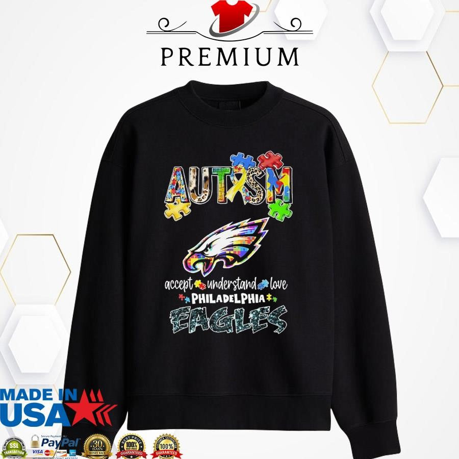 Official Autism Accept Understand Love Philadelphia Eagles 2025 Shirt