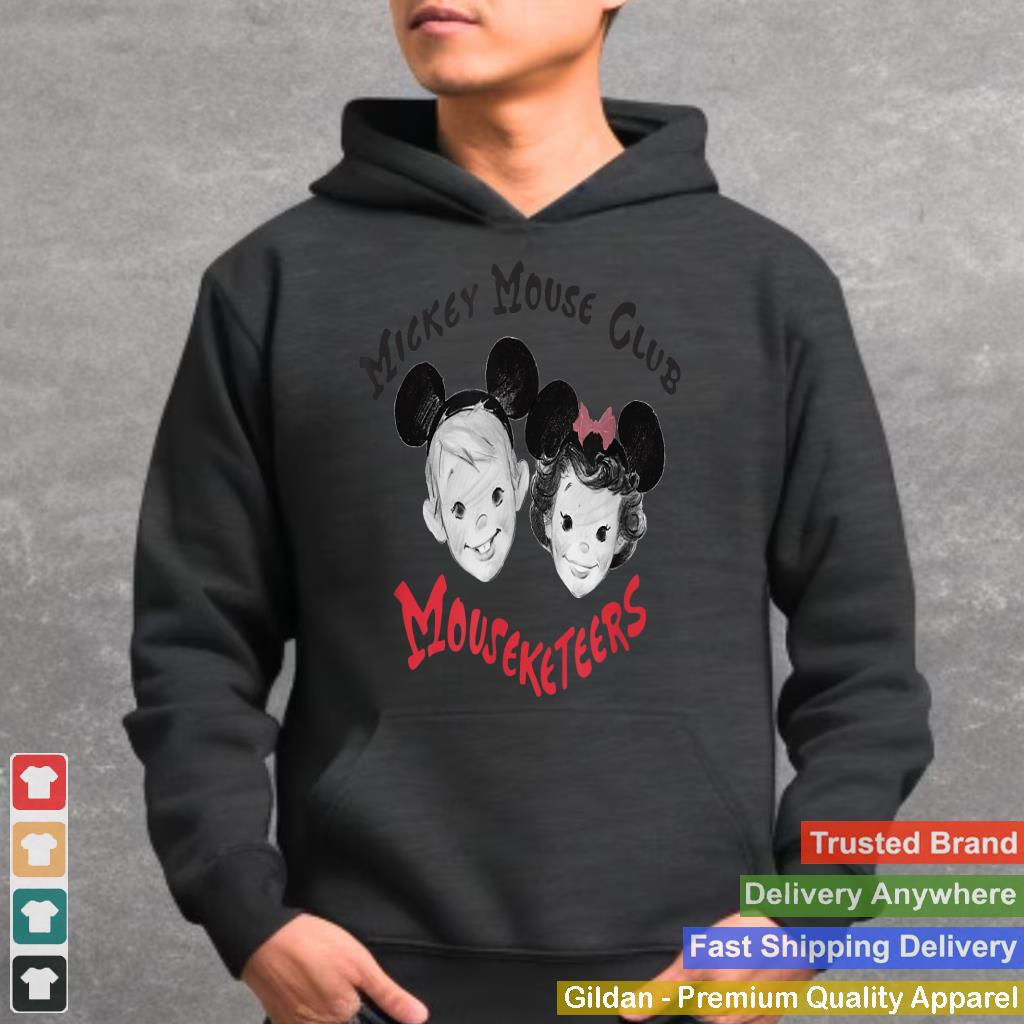 Disney Mickey And Friends Vintage Retro Sketch Mouseketeers