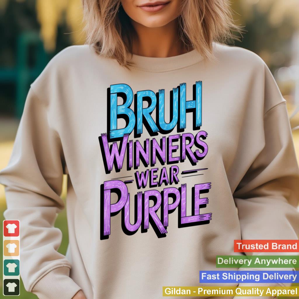 Vintage Bruh Winners Wear Purple Men's and Women's Graphic