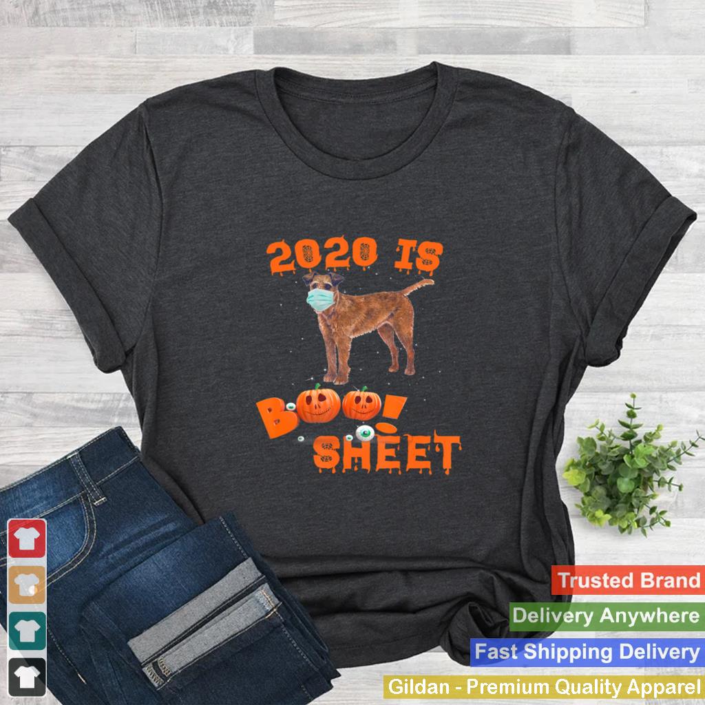 2020 Is Boo Sheet Halloween Irish Terrier Dog Wear Mask shirt