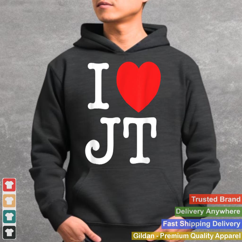 I Love JT T-shirt Gift New