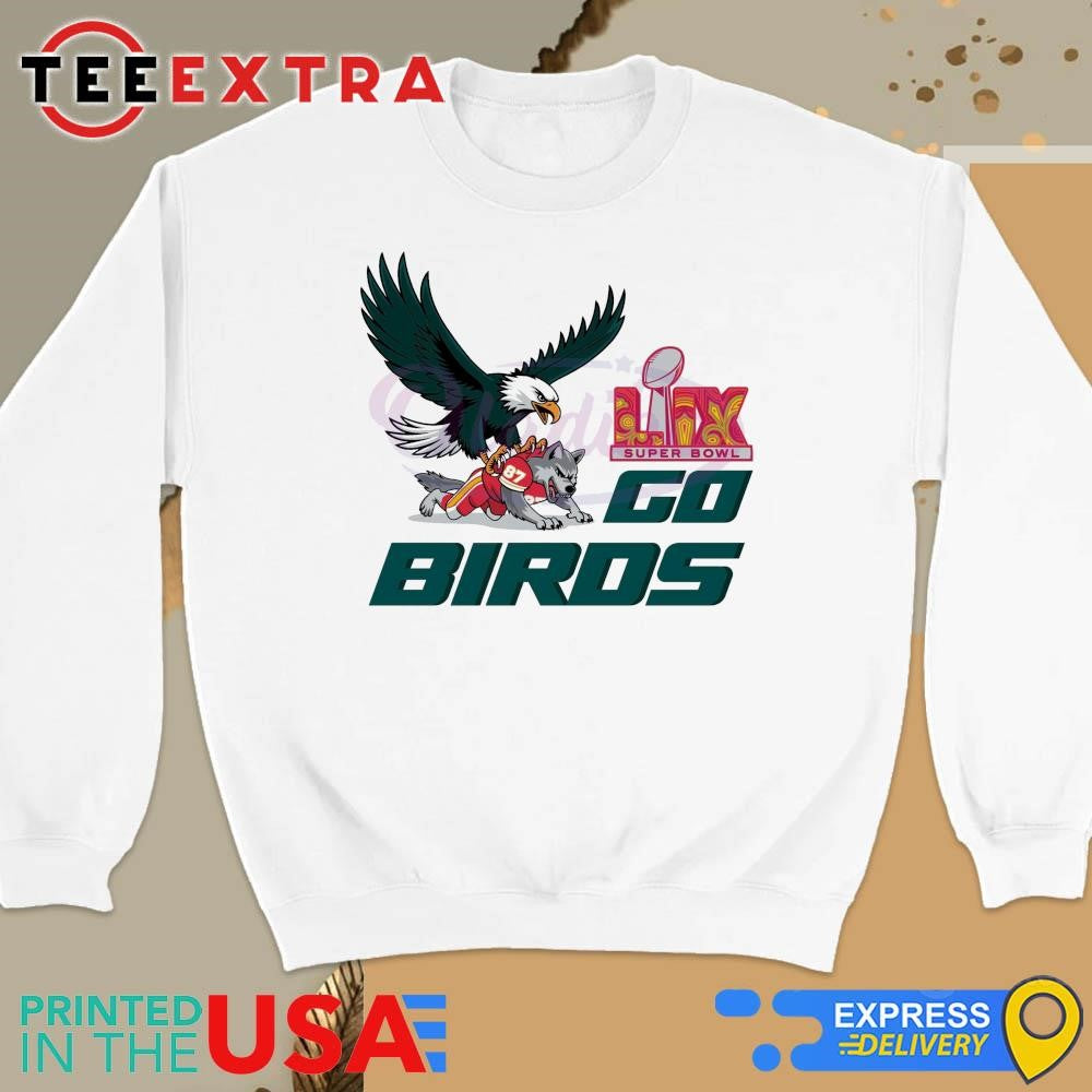 Official Football Mascot Retro Bird Gang Eagle Super Bowl 2024 Shirt