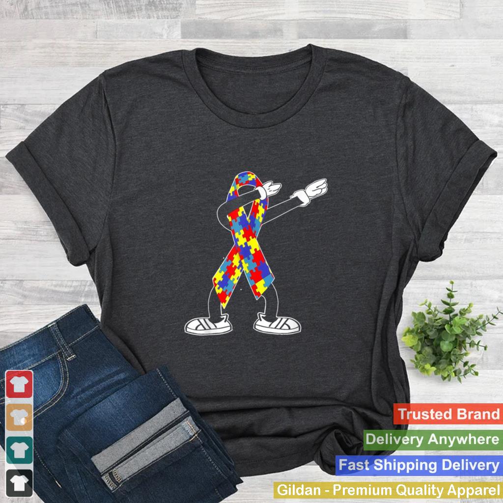 Autism Awareness Dabbing Puzzle Piece Love Dab Dance Shirt