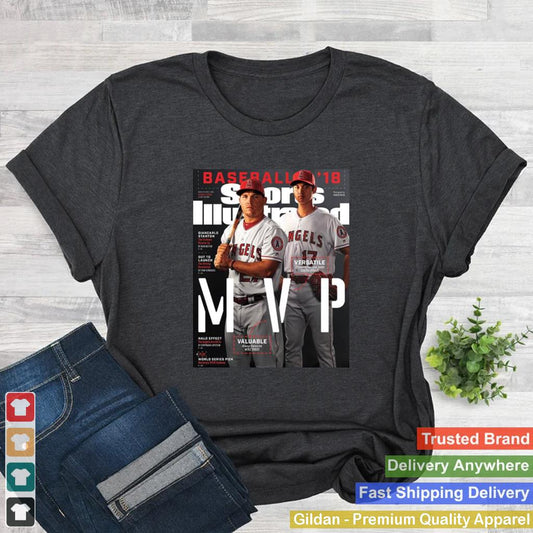 2021 Mike Trout Shohei Ohtani Sports Illustrated MVP shirt