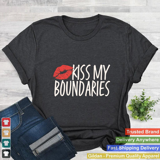 Kiss My Boundaries Funny Lips Valentine