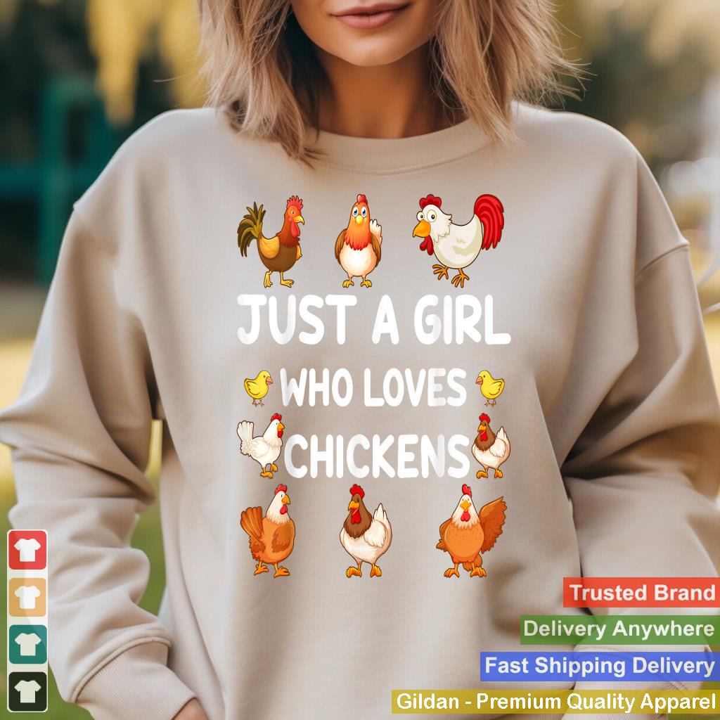 Kids Girl Who Loves Chickens Rooster Toddler Funny Chicken