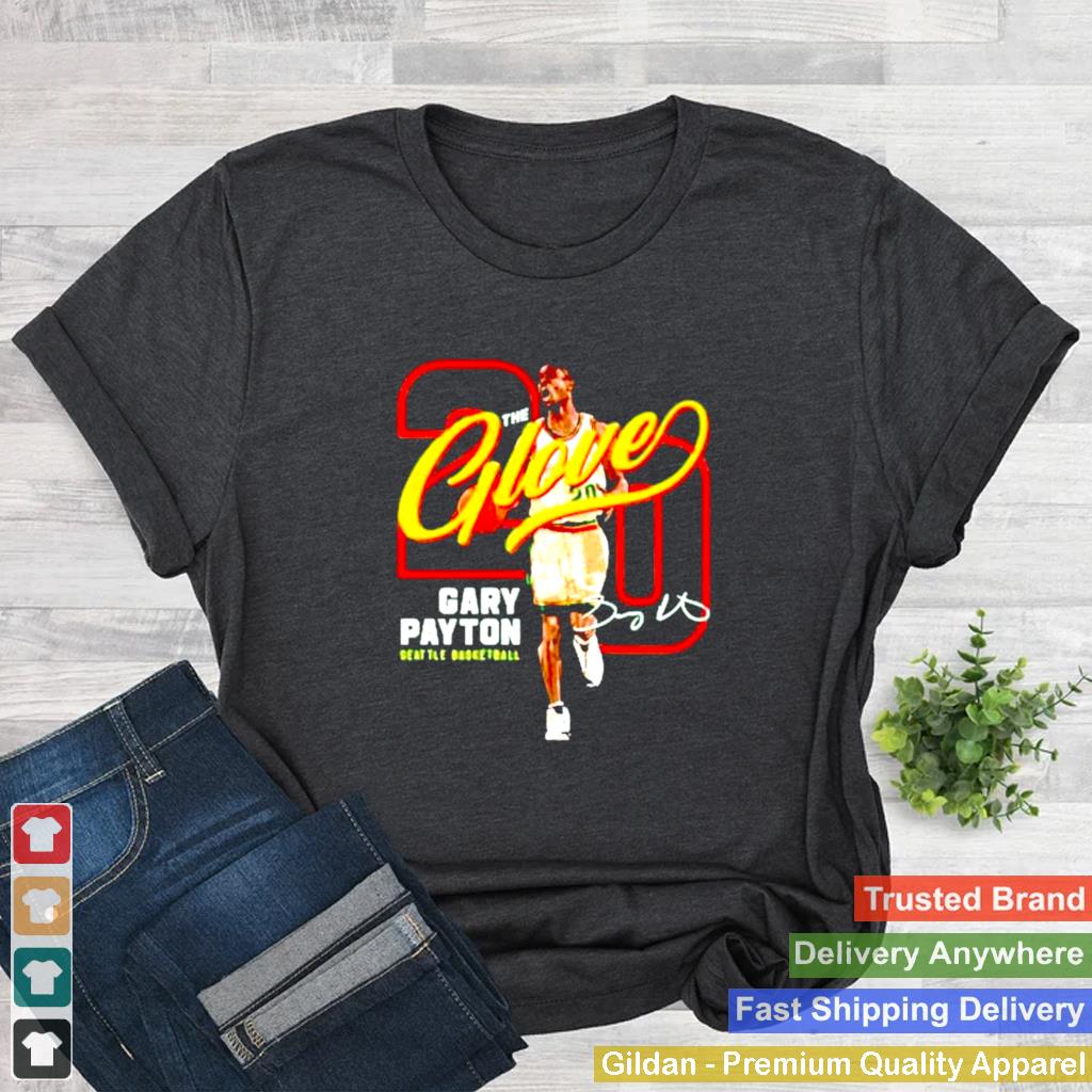 20 Gary Payton The Glove Seattle Basketball Signature Shirt