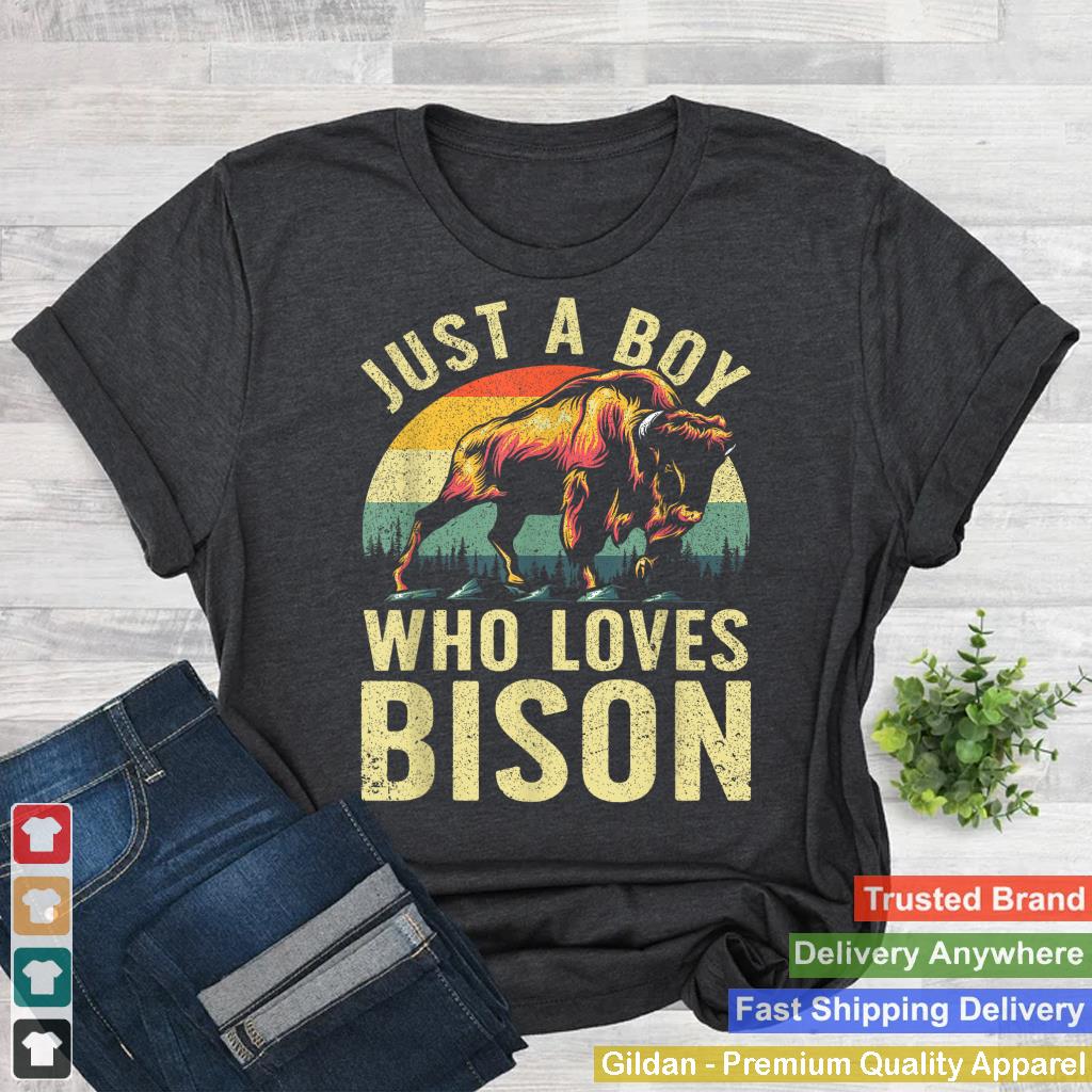 Cool Bison Design For Men Boys Wildlife Buffalo Lover Bison_1