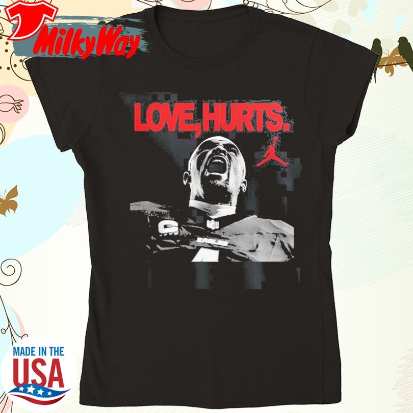 Official Love Hurts Jordan x Jallen Hurts Philadelphia Eagles Super Bowl LIX Champions T-Shirt